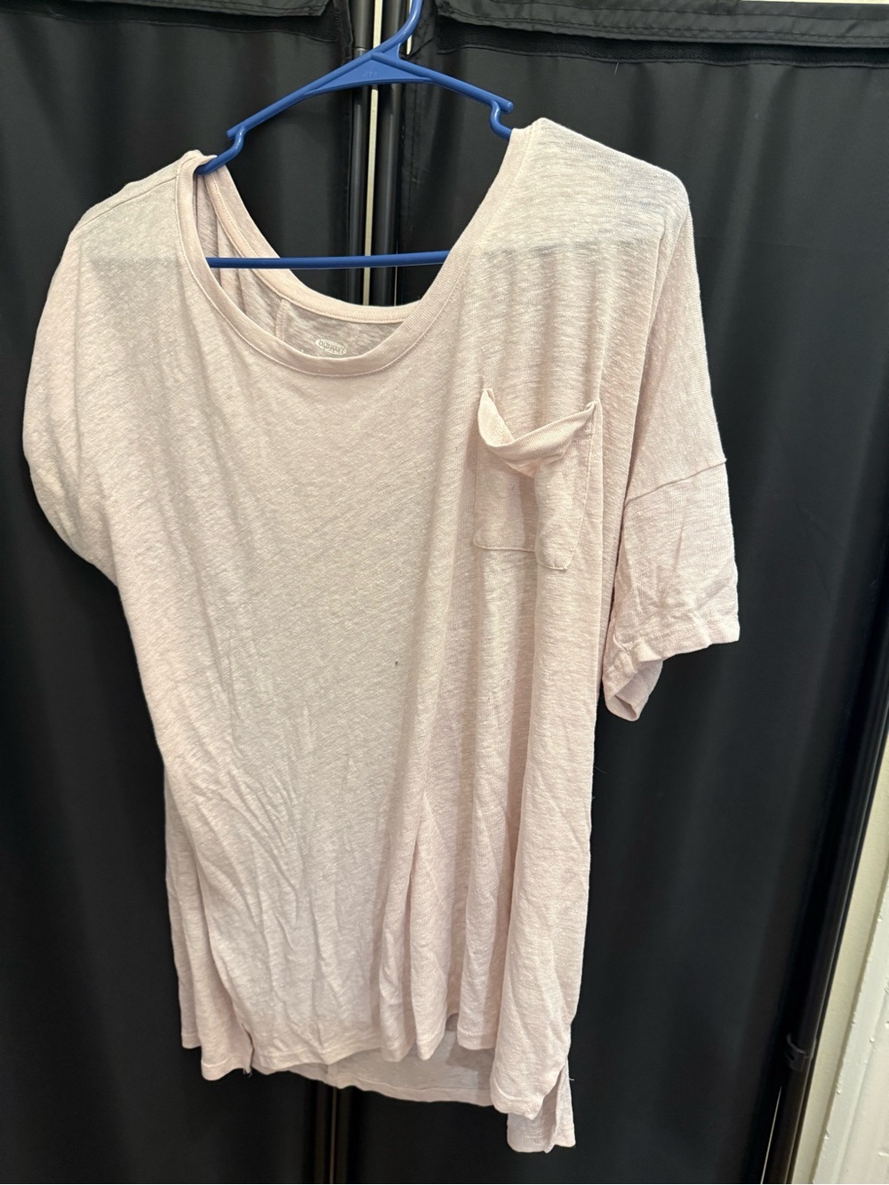 Old Navy Light Pink Short Sleeve Pocket Tee - Picture 1 of 3